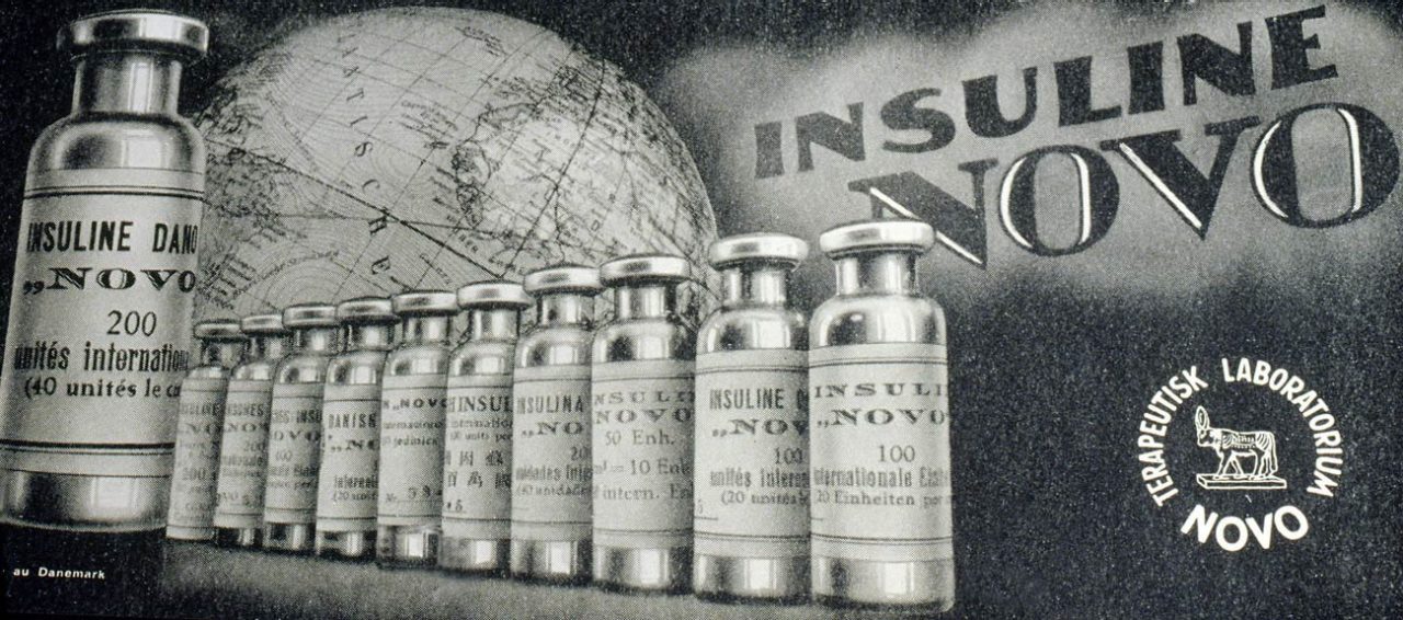 インスリンノボ広告 1930年。